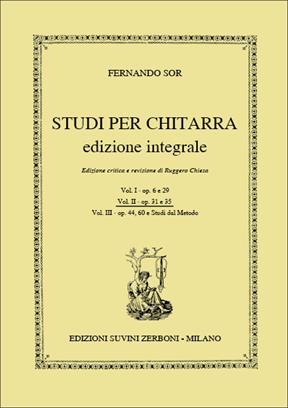 SOR F. - STUDI PER CHITARRA V.2 - OP. 31/35 (INTEGRAL) -CHIESA